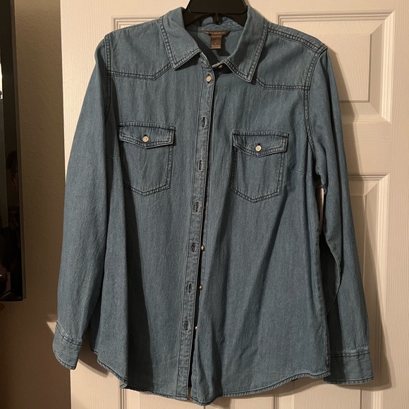 Denim Button Down - Picture 1 of 2